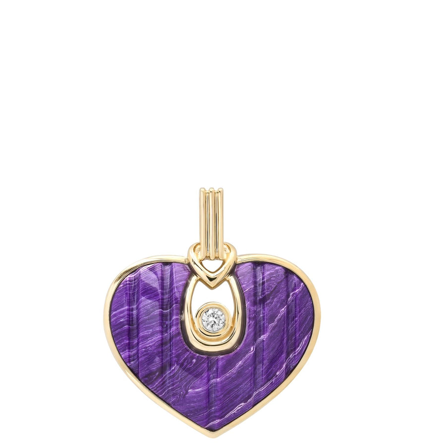 Love Necklace in Purple Charoite