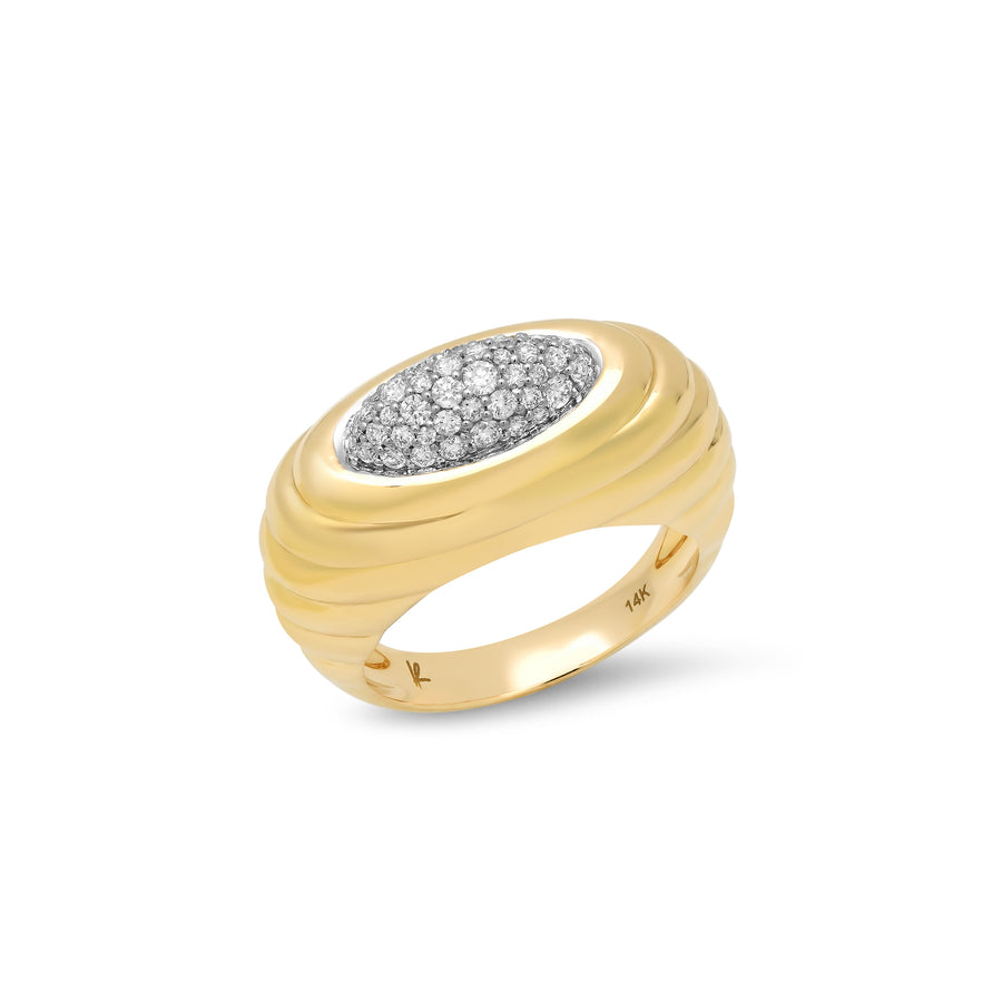 Current Ring in Diamond Pavé