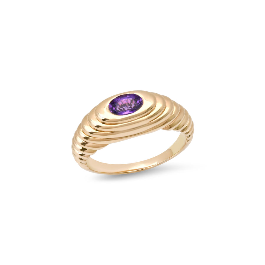 Petite Current Ring in Purple Sapphire