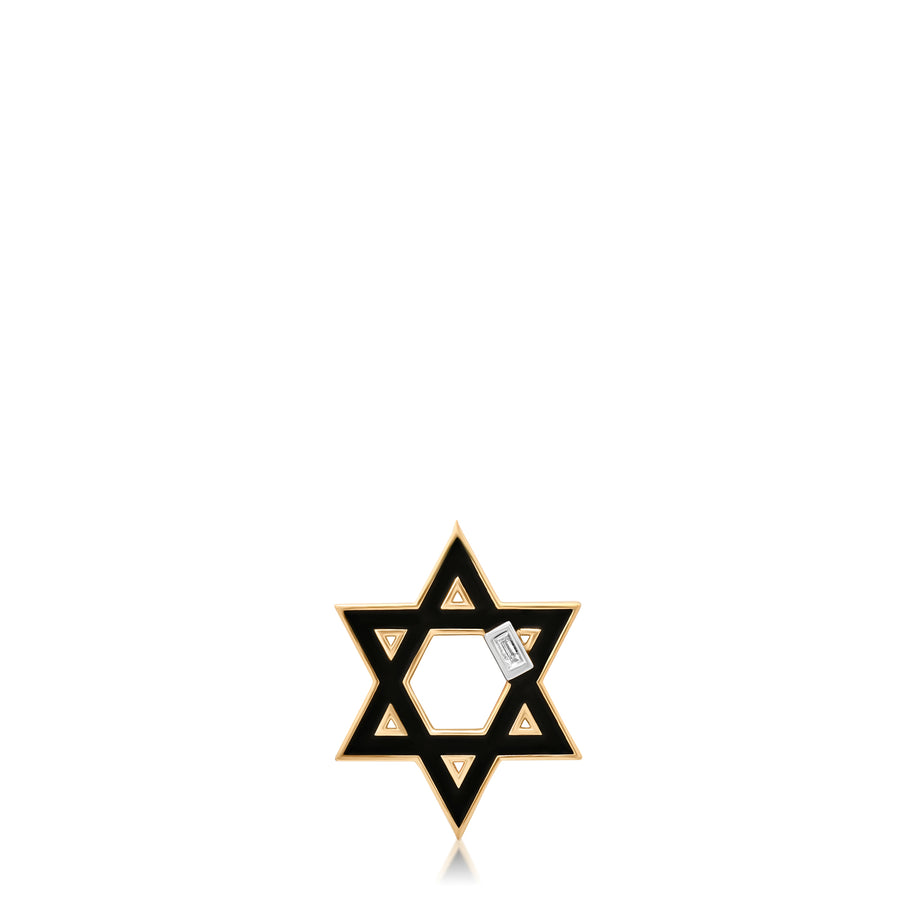 Slide-On Enamel Star of David