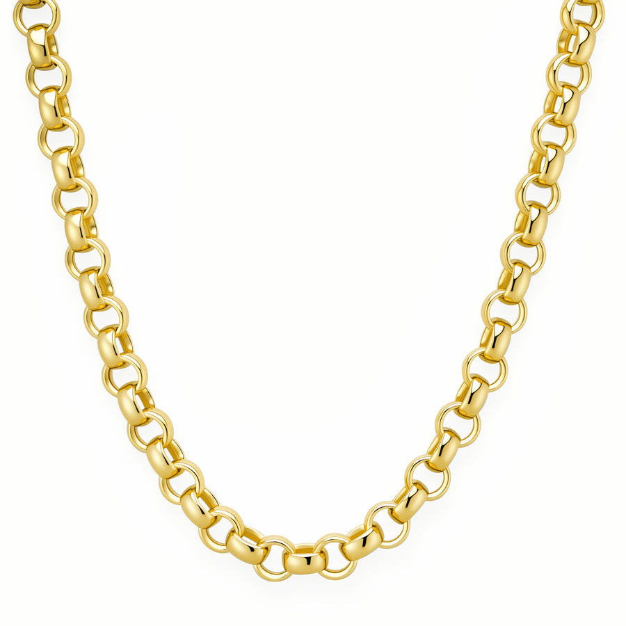 Grandsize Flat Rolo Chain – helena rose jewelry