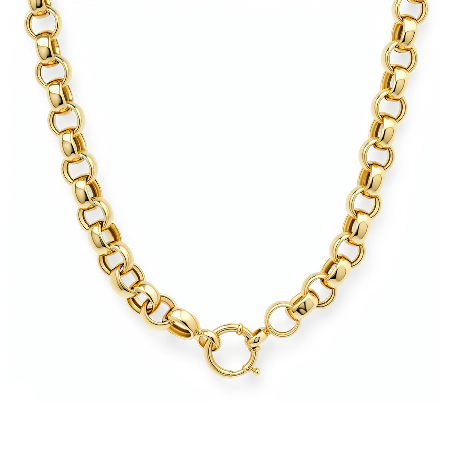 Grandsize Flat Rolo Chain – helena rose jewelry