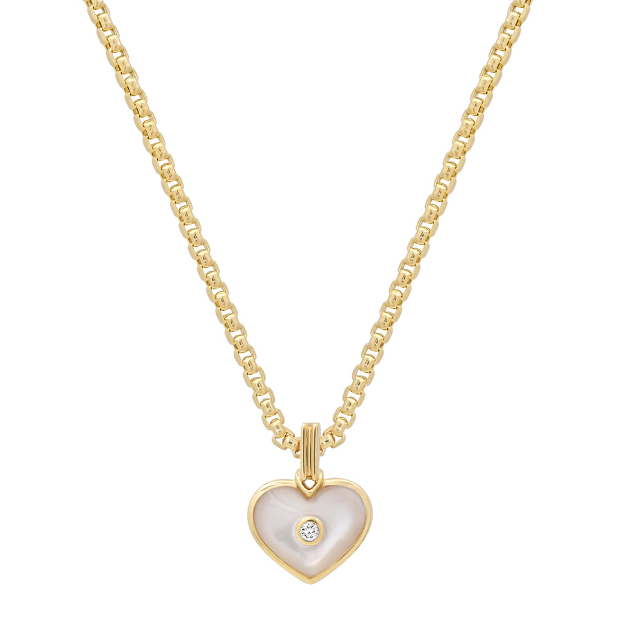 Mini Love Necklace in Mother of Pearl