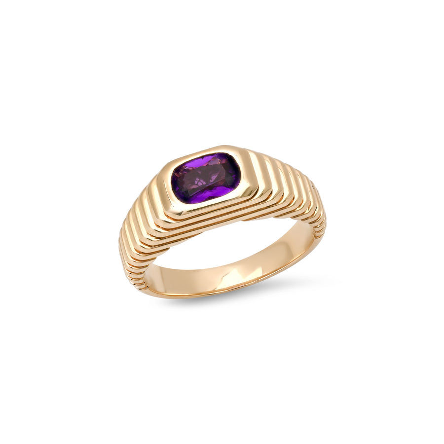 Strata Ring in Amethyst