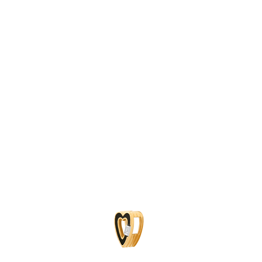 Slide-On Mini Enamel Heart Necklace