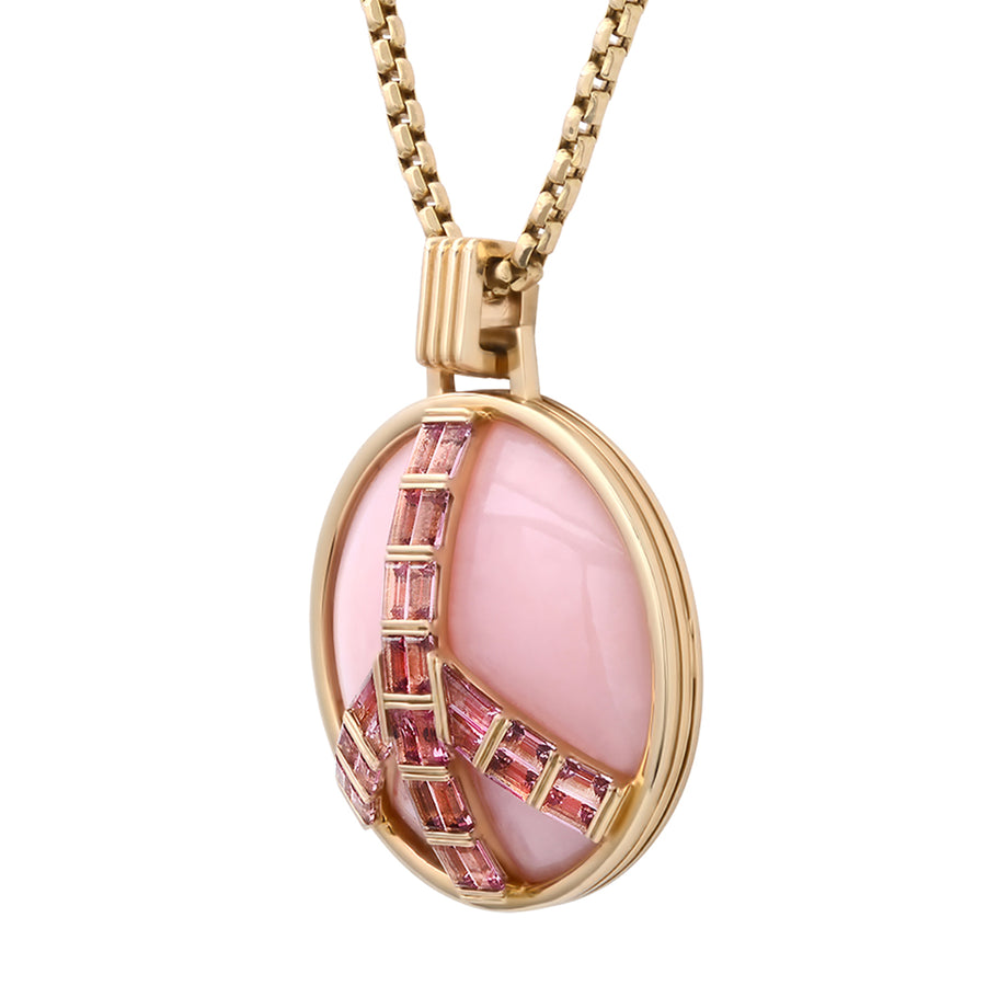 Jacquie Aiche Yellow Gold, Pink Tourmaline and Pink Opal Beaded Necklace |  Harrods IN
