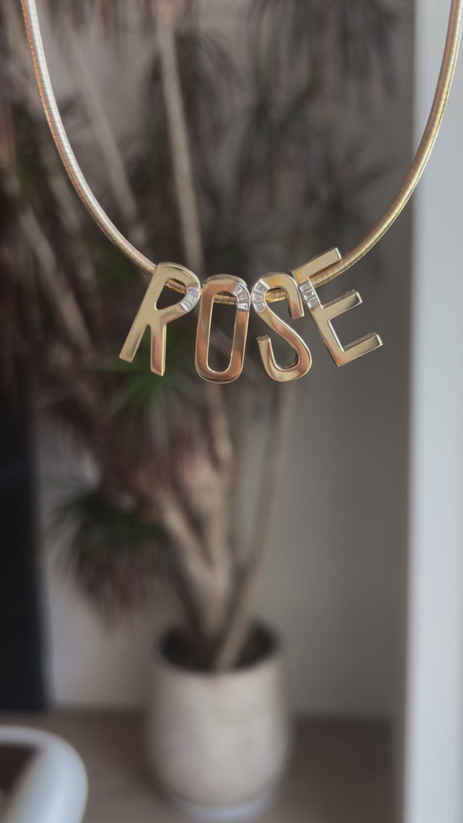 Slide-On Grandsize Initial Necklace