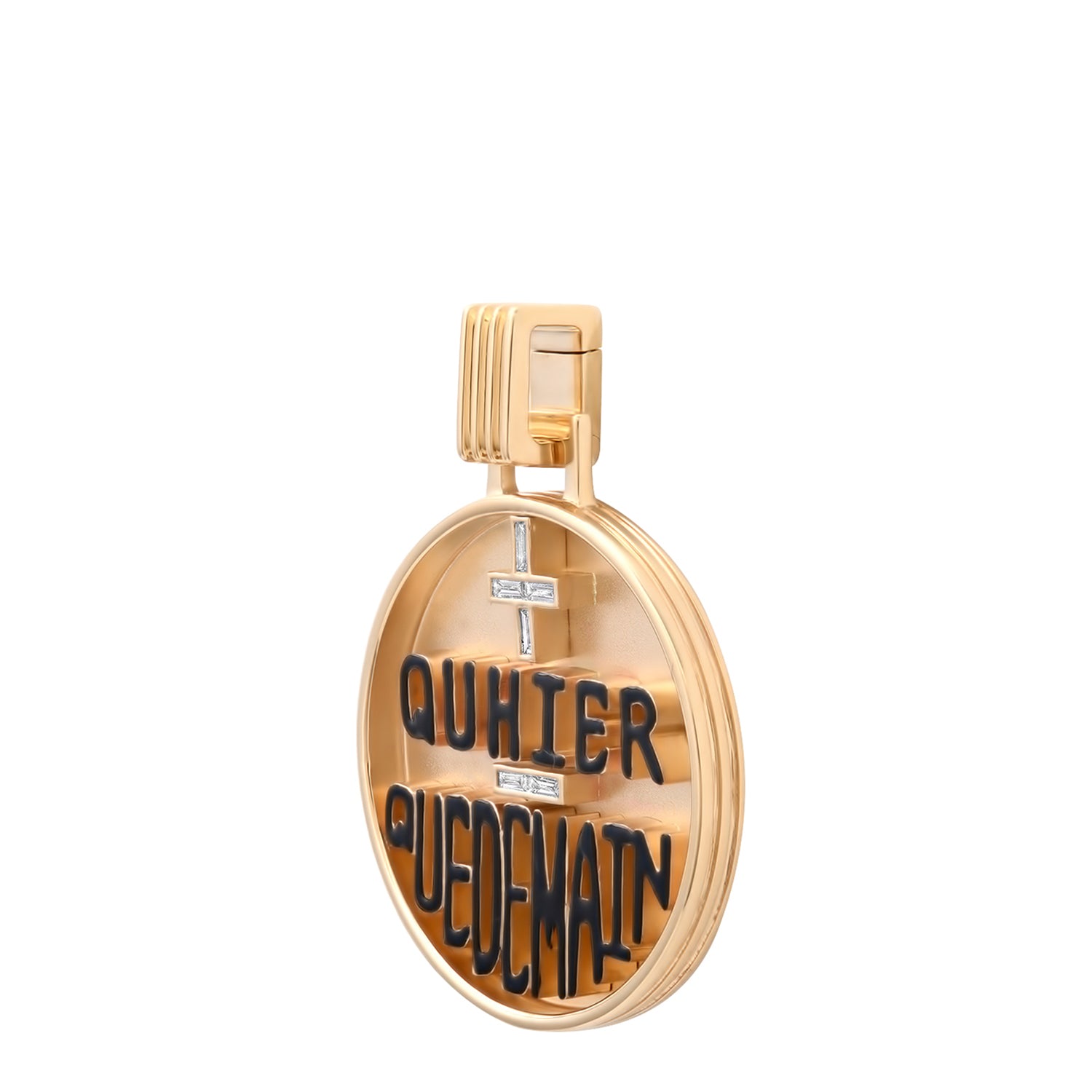 Grandsize +Qu'hier -Que Demain Pendant – helena rose jewelry