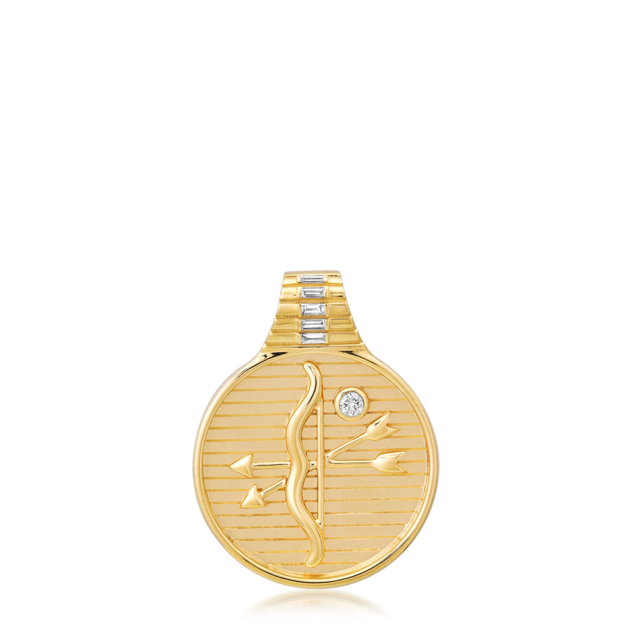 Zodiac Medallion Necklace - Sagittarius