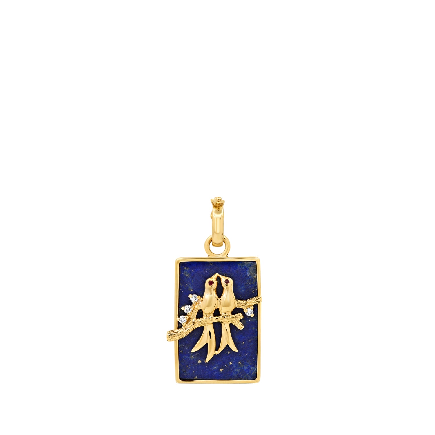 Small Lapis Lovebirds Necklace – helena rose jewelry